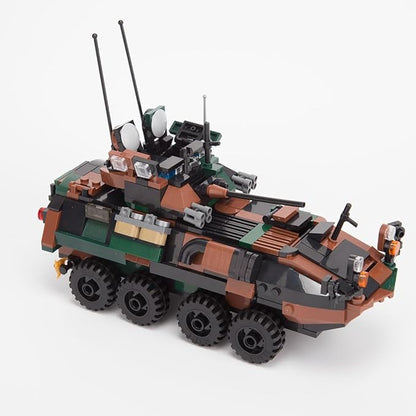 LAV-25 Infantry Fighting Vehicle Building Blocks and Construction Toy Collectible WW2 Military-Themed Model to Build and Display Great Gift (476PCS)