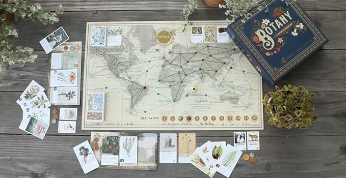 Botany Board Game | Family Board Game | Victorian Flower Hunting for Plant Lovers | Ages 8 and Up | for 1-5 Players | Easy to Learn - by Dux Somnium Games