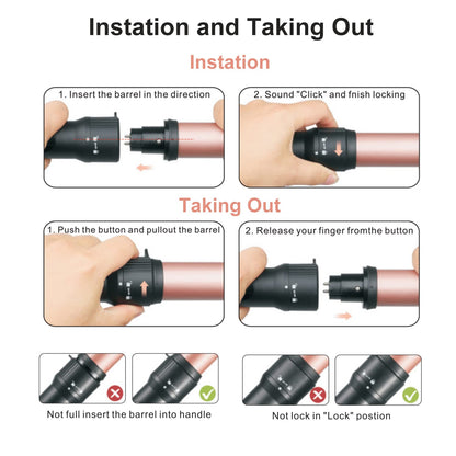 Curling Iron Wand Set, Curling Wand 3 in 1 Hair Curling Wands Interchangeable Ceramic 0.35-1.25inch Barrel Hair Curler, with Heat Resistant Glove
