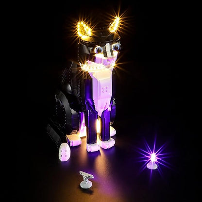 LIGHTAILING Light for Lego-21349 Tuxedo Cat - Led Lighting Kit Compatible with Lego Building Blocks Model - NOT Included The Model Set