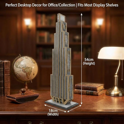 270 Park Avenue New York Landmark Building Block Set - 1:800 Scale Architecture Home Decor Kits Gifts for Adults and Teens(3180 Pcs)