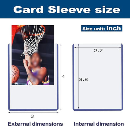 400 Hard Card Sleeves Card Toploaders for Protection for Baseball Football Premium Top Loaders for Cards Ensuring Safety (400 Hard Sleeves)