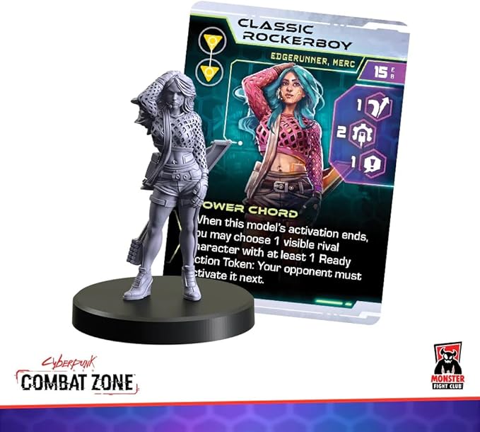 Monster Fight Club Cyberpunk Red Combat Zone Miniatures Expansion: Edgerunners 1 Starter Gang