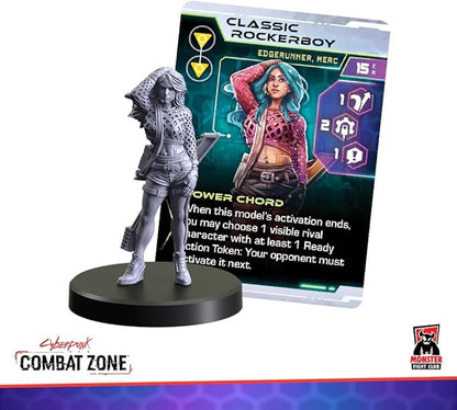 Monster Fight Club Cyberpunk Red Combat Zone Miniatures Expansion: Edgerunners 1 Starter Gang