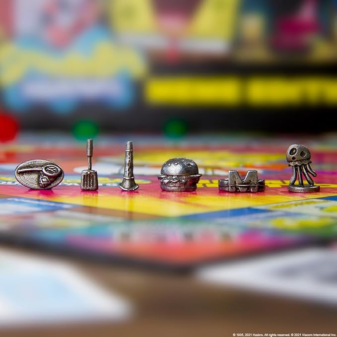 Monopoly Spongebob Squarepants Meme Edition | Based on Nickelodeon Show | Featuring Familiar Memes of Locations Episodes and Characters | Officially-Licensed &amp Collectible Monopoly