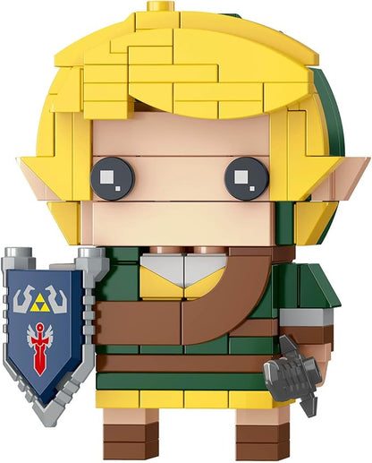 TOY PLAYER BOTW Link Figure Building Set Link Action Figures with Master Sword and Ganondorf Birthday Party Decorations Supplies Gifts for 14+ Fans &ampAdults (200+ Pieces)