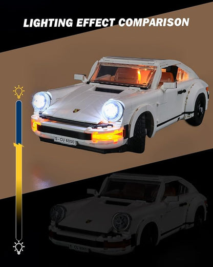 LED Light Kit for Lego 10295 Creator Expert Porsche 911 Set Compatible with Lego 10295 Building Blocks Model(Not Include Blocks Set)