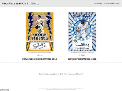 2025 Panini Prospect Edition Baseball Hobby Trading Card Box (4 Autographs Per Box)