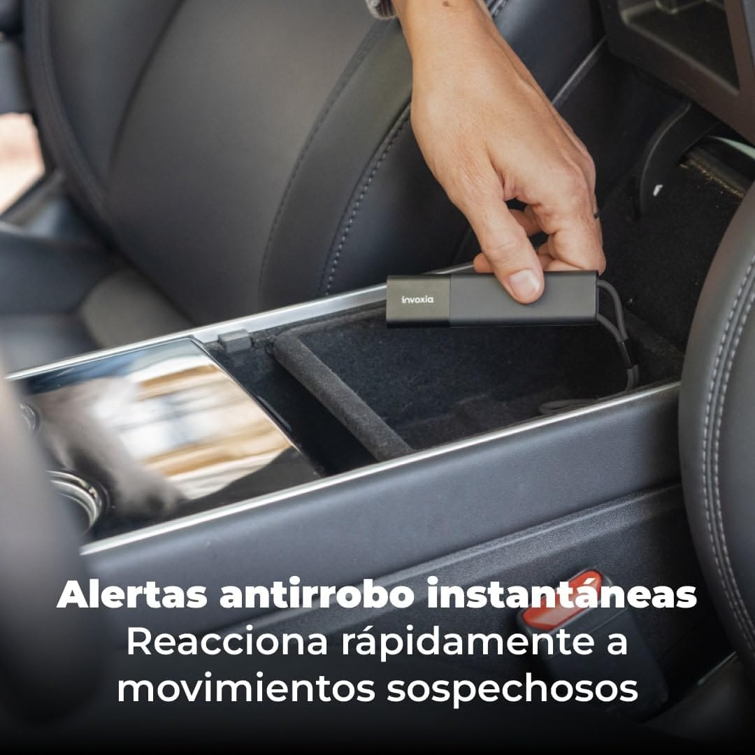 Invoxia GPS Tracker - for Vehicle, Car, Motorcycle, Bike, Senior, Kid, Belongings - Up to 4 Months of Battery Life - SIM & 1 Year Data Plan Included - Light, Discrete - 4G & 5G LTE-M, Black