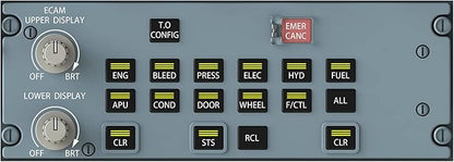 Airbus A320neo Poster Wall Art Airplane Cockpit Air Plane Cockpit High Detail Instruments Airplane Controls Photo Poster for Aircraft Enthusiasts Teaching Decoration - 51.5×36.6 In
