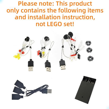 LED Light Kit Compatible with Lego NASA Space Shuttle Discovery - Lighting Set for Creator 10283 Building Model (Model Set Not Included)