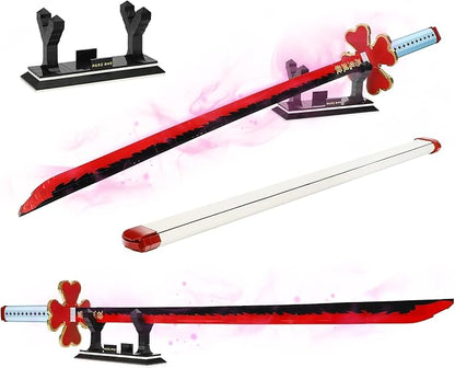 TOY PLAYER Demon Sword Toy Building Set Kanroji Mitsuri Sword with Scabbard and Stand Katana Building Set Gift for Anime Fans (956Pcs)