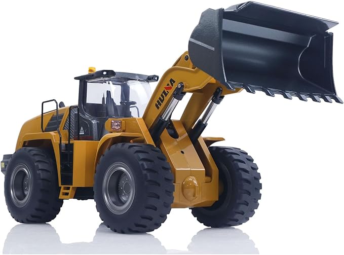 US in Stock 1/14 HUINA Toys 2.4G 10CH Radio Controlled Loader 1583 Electric Lifting System Lights Sound RC Construction Vehicles Assembled Hobby Garde Model for Adult Hobby