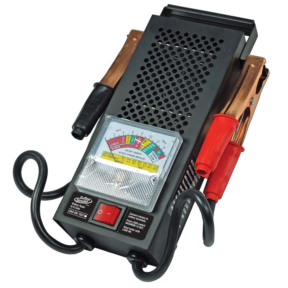 Battery Tender Battery Load Tester 12 Volt at 100 Amps / 6 Volt at 50 Amps Battery Tester - Test Battery Load for 12V or 6V Batteries - Battery Health Checker, Check Starter Motor Draw - 026-0020