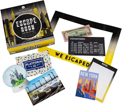 Talking Tables Host Your Own Escape Room Game New York Edition | Interactive Family Games Night | Solve Puzzles and Find Clues to Escape in time | 2-6 Players | Ages 16+ | Moderate Difficulty Level