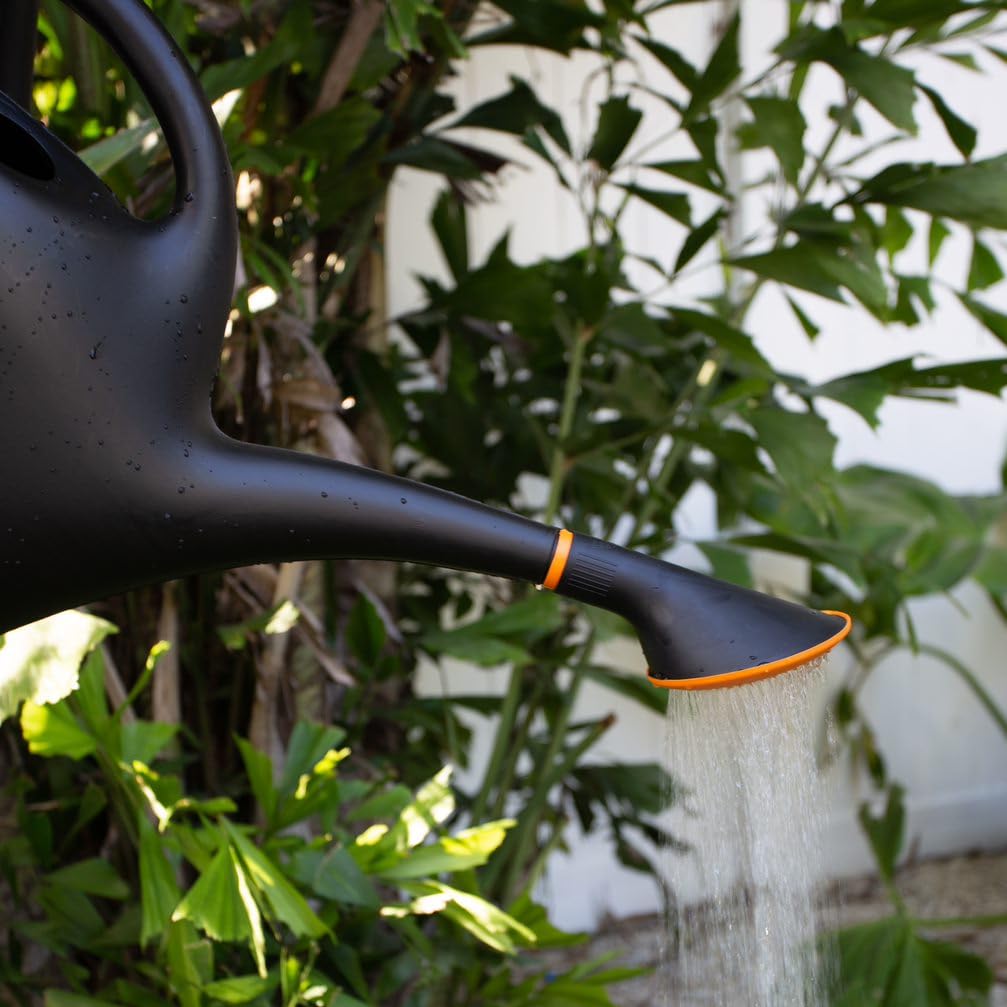 Bloem Easy Pour Watering Can, 2.6 Gallon, Black (20-47287CP)