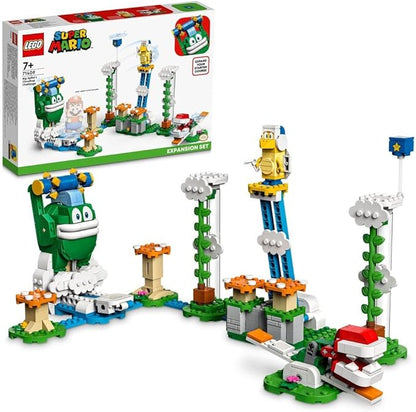 LEGO Super Mario Big Spike’s Cloudtop Challenge Expansion Set 71409 Collectible Toy for Kids with 3 Figures Including Boomerang Bro and Piranha Plant