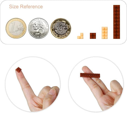 Larcele Cat Micro Building Blocks Animal Set DIY Mini 3D Building Toy Bricks Kit1131 Pieces KLJM-05 (Blue Cat)