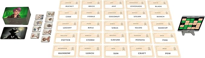 CGE Codenames: Duet Board Game (2nd Edition) The Top Secret Cooperative Word Association Game for Two Players &amp Couples Game Nights