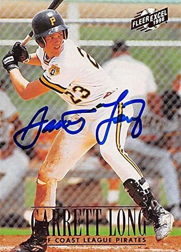 Sports Memorabilia Autograph Warehouse 244500 Garrett Long Autographed Baseball Card - Pittsburgh Pirates FT 1996 Fleer Excel - No. 219 Rookie