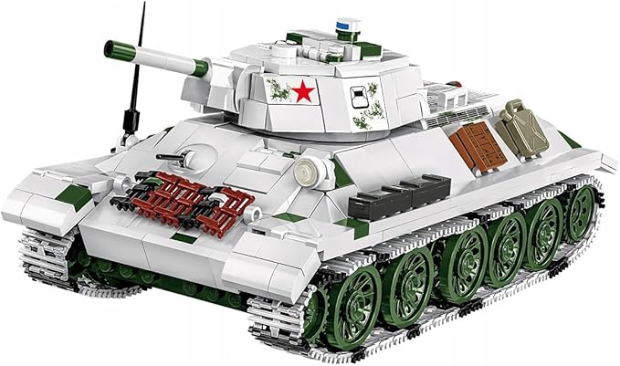 COBI Historical Collection WWII T-34/76 mod 1941/42 2-in-1 (PL/SOV) Tank Building Set 852 Pieces