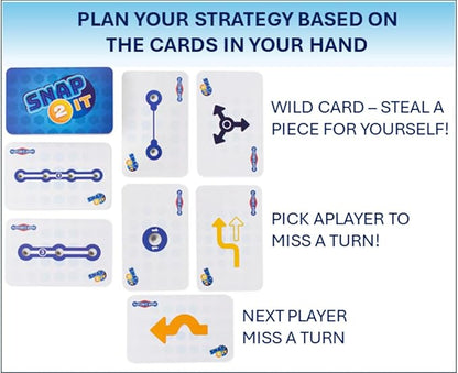 Snap 2 It® Board Game Game of The Year Finalist A Race to Light Up The Game Will You Be First? for Kids and Adults – Promotes Creativity and Problem Solving STEM Toy