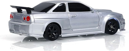 TOUCAN RC HOBBY 1/43 Drift Car 4WD Traffic Cones RTR Remote Control Race Car with Gyro Mini Model for Ages 14+