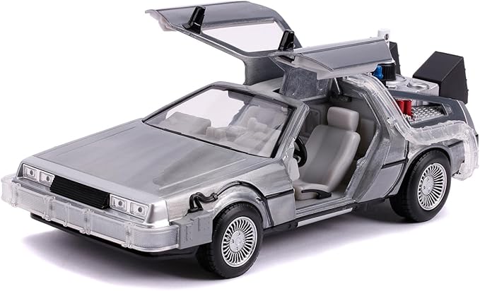 Jada - DLorean Back to The Future Collecting Vehicle Doors Open Glider Mode 1:24 Scale (253255021)