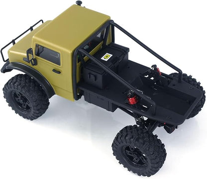 CR18P V3 THunter 1/18 RC Climbing Car 2.4G Wireless Control 4WD Rock Crawler Car Brushless Motor ESC RTR LED Lights Hobby Grade Model for Adult(Matte Sand)