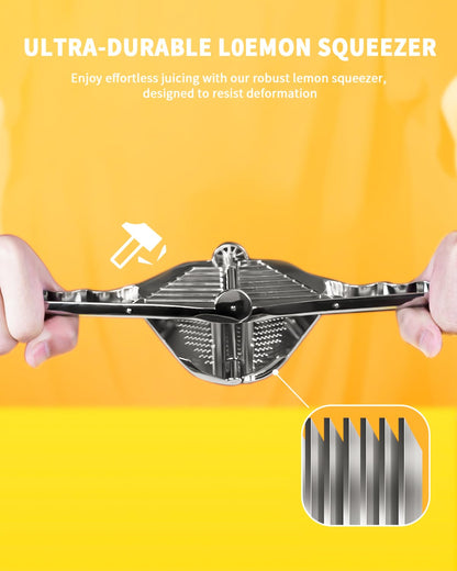 Bagrox Lemon Squeezer, Stainless Steel Lemon Juicer, Manual Juicer for Lemon Citrus Lime Orange, Handheld citrus Squeezer