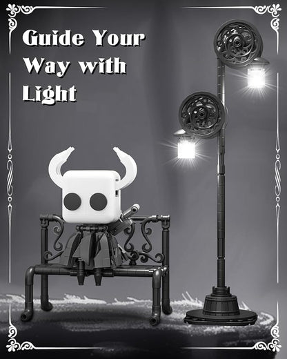 Knight Figure Building Toys Popular Game Knight Merch Building Set with Light Birthday for Adult and Kids Compatible with Lego 370 PCS