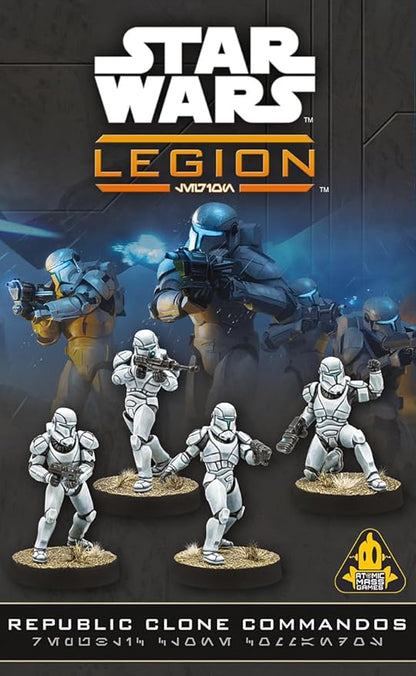 Asmodee Star Wars: Legion Republic Clone Commandos - Elite Galactic Republic Unit Tabletop Miniatures Game Strategy Game for Kids and Adults Ages 14+ 2 Players 90 Min Playtime