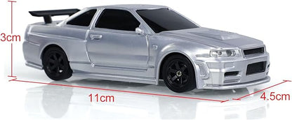 TOUCAN RC HOBBY 1/43 Ready to Run Race Car Gyro Drift Car 4WD Traffic Cones Mini Toy for Men