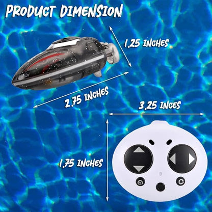 PowerTRC Mini Remote Control Boat RC Boat 360 Rotating 2.4 G Build in Rechargeable Battery Lake Swimming Pools Bathtubs Stunt Remote Control Boats