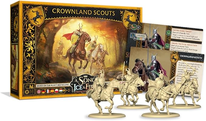 A Song of Ice and Fire Tabletop Miniatures Game Crownland Scouts Unit Box (Multilingual Edition) Strategy Game for Adults Ages 14+ 2+ Players 45-60 Minute Playtime Made by CMON