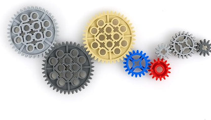 MALEKO Technical Parts Building Blocks Pieces Bulk Gears Beams Pins Liftarms Random EV3 Replacement Accessories Compatible with Major Car Parts