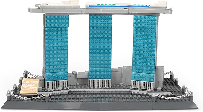 Oichy Building Blocks Set Marina Bay Sands Architecture Model Kits Collection Toy Building Sets for Adults and Kids(881 PCS)