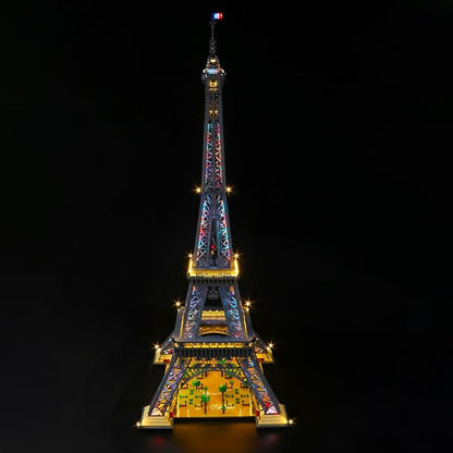 VONADO LED Light Kit Compatible with Lego Eiffel Tower Set 10307 Classic DIY Building Lighting Compatible with Lego Architecture 10307 (NOT Model)