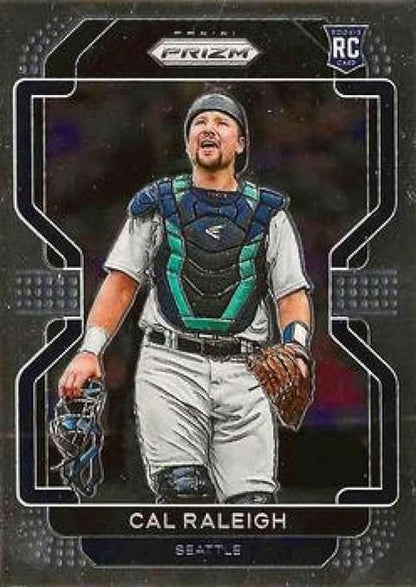 2022 Panini Prizm Tier III #241 Cal Raleigh Seattle Mariners Rookie Baseball Card - GotBaseballCards