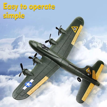 GoolRC B-17 RC Plane 2 Channel RC Airplane 2.4GHz Remote Control Airplane Ready to Fly EPP Foam Glider Fixed Wing RC Aircraft Flight Toys for Beginners and Adults