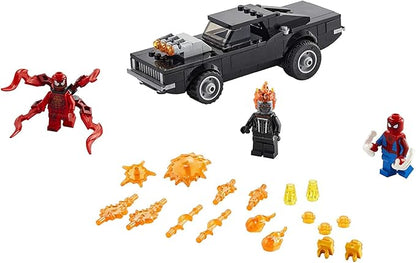 LEGO Marvel Spider-Man: Spider-Man and Ghost Rider vs. Carnage 76173 Collectible Building Toy for Kids New 2021 (212 Pieces) Multicolor