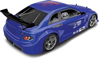 Redcat Racing Lightning EPX RC Drift Car 1/10 Scale 4WD with 2.4GHz Radio 19T Brushed Motor Tunable Suspension Remote Control Car with Battery and Charger - Metallic Blue