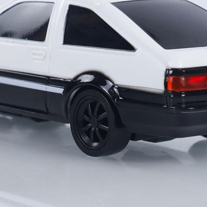 TOUCAN RC HOBBY 1/43 Rc Drift Car AE86 15km/h High Speed 2.4G Radio Controlled Racing Vichle Fully Proportional 4WD RTR Mini Model Dual Hazard Lights Radio Battery 14+