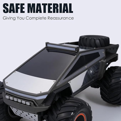 RC Cybertruck Remote Control Car 1:12 Scale RC Cars for Adults 2.4GHz All Terrain Off Road RC Pickup Truck with Lights and Music Christmas Birthday Gift