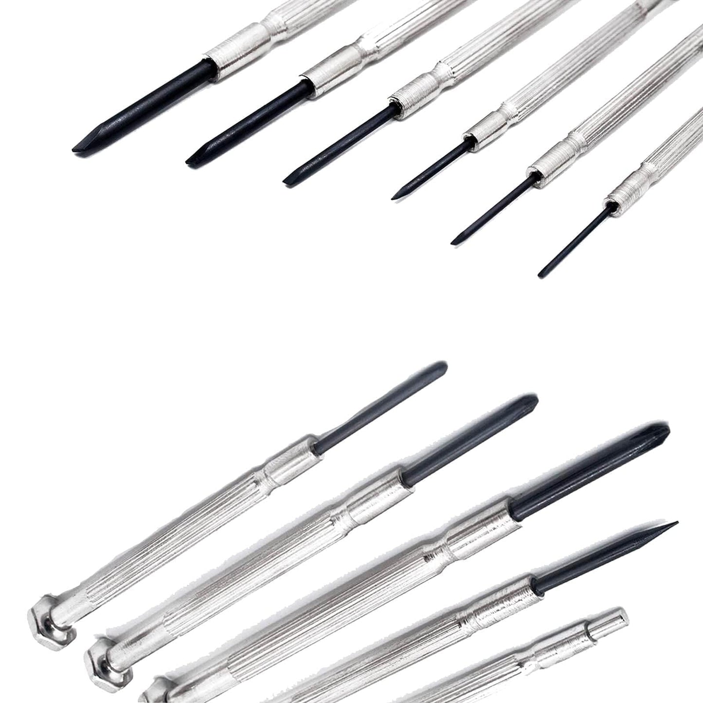 NSZETZ 11PCS Mini Precision Screwdriver Set, Small Tools with 11 Size Flathead and Phillips Kit, Professional Magnetic Repair Tool for Jewelry, Ring Doorbell, Watch, iPhone, Toys, Computer, Eyeglass