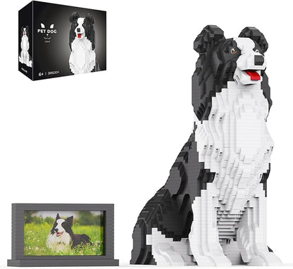 Animal Dog Adorable Pet Collie Building Block Set (3075 Pieces) - Secret Small Storage Box Inside! Ideal Toy for Dog Lovers Kids &amp Adults
