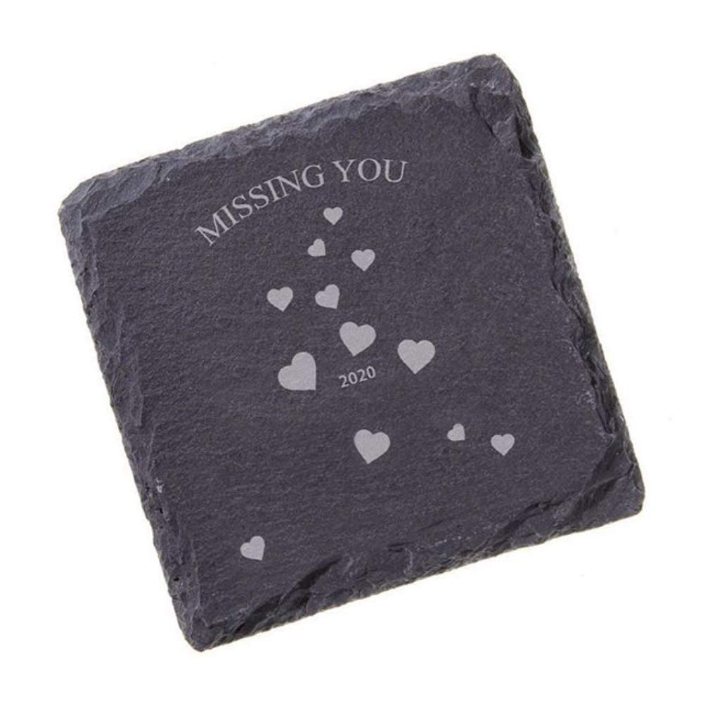 MONKEY SUN 60 Pack 4 x 4 Inch Gorgeous Black Slate Stone Coasters Bulk Square Slate Stone Cup Coaster for Drink Bar Kitchen Home, Handmade Natural Rough Edge, Set of 60