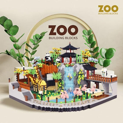 5000PCS Micro mini Blocks City Zoo Animals Building BlocksCreative Ideals Zoological Park Building SetsBest Gift for 14+ Boys Girls or Adults