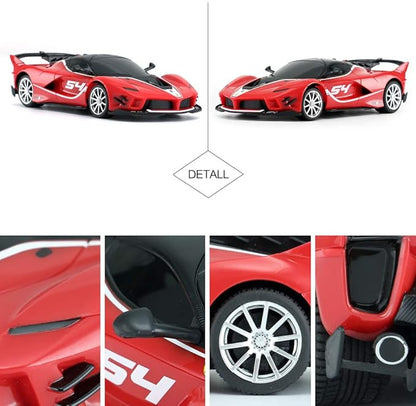 RASTAR Ferrari Toy Car 1/24 Ferrari FXX K EVO Remote Control Car for Kid Boys Adults - RED