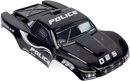SummitLink Compatible Custom Body Police Style Replacement for 1/10 Scale RC Car or Truck (Truck not Included) SS-PO-02